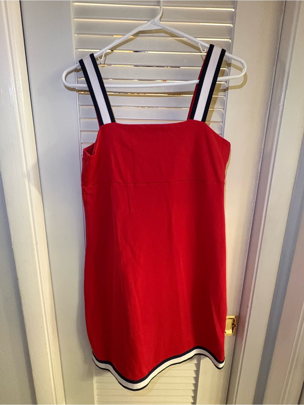 Tommy Hilfiger Red Mini Dress with Signature Straps